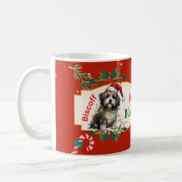 Caneca De Café Feliz Navidog Personalizável