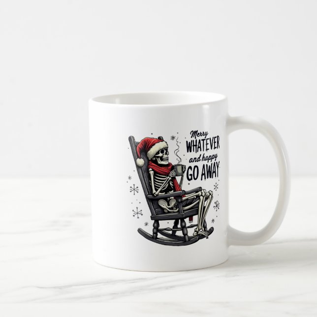 Caneca De Café Feliz O Que Quer Que Seja E Feliz Natal Divertido  (Direita)