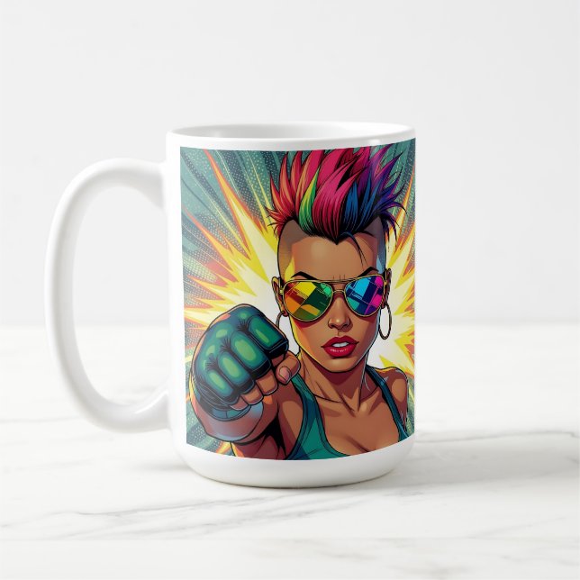 Caneca De Café Feliz Orgulho! Lgbtqia+ Mês (Esquerda)