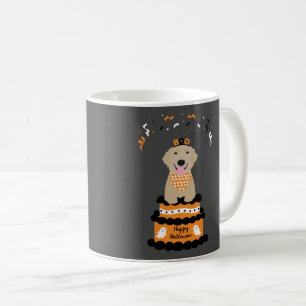 Caneca De Café Feliz Ouro de Halloween Retriever Spooky Ghost Boo