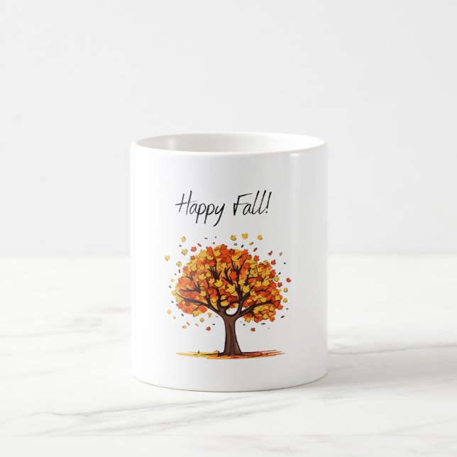 Caneca De Café Feliz Outono! (Centro)