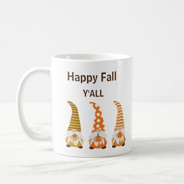Caneca De Café Feliz outono para todos vocês gnomos  (Esquerda)