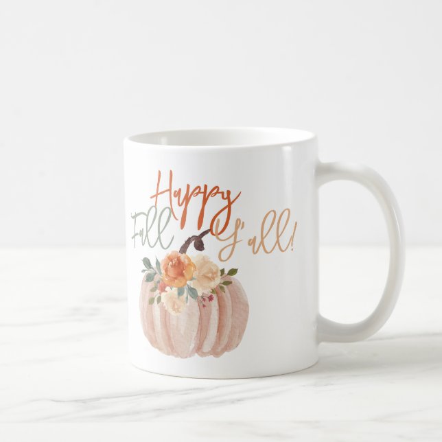 Caneca De Café Feliz outono Y (Direita)