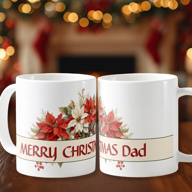 Caneca De Café Feliz Pai de Natal (Merry Christmas Dad Coffee Mug)