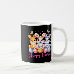Caneca De Café Feliz Páscoa 2026 Coelhinho Fofinho Dia de Páscoa 