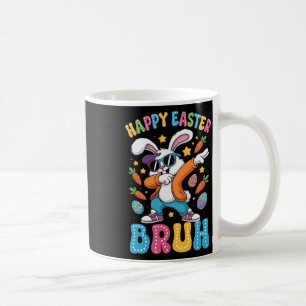 Caneca De Café Feliz Páscoa Bruh Bunny Dab Rabbit Dança Meninos C