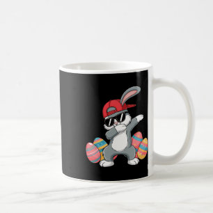 Caneca De Café Feliz Páscoa Bruh Bunny Dab Rabbit Dança Meninos C