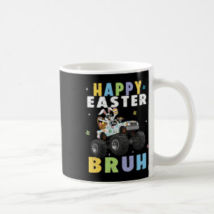 Caneca De Café Feliz Páscoa Bruh Coelhinho Engraçado de Caminhão