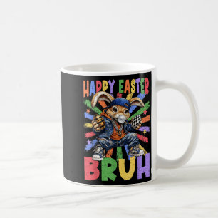 Caneca De Café Feliz Páscoa Bruh Coelho Coelho Caça ao Ovo de Pás