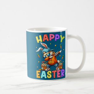 Caneca De Café Feliz Páscoa Coelho Dab Dancando Coelho Engraçado 
