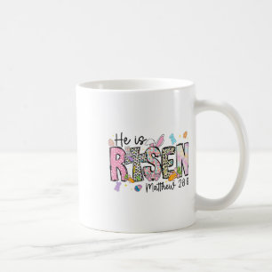 Caneca De Café Feliz Páscoa Ele Ressuscitou Jesus Mateus 286 Mulh