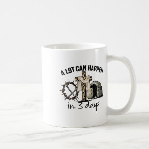 Caneca De Café Feliz Páscoa Muito Pode Acontecer Em 3 Dias Religi