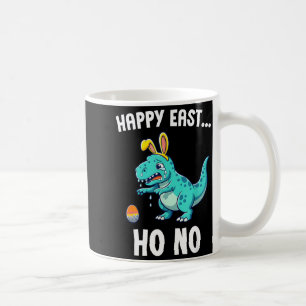 Caneca De Café Feliz páscoa... oh não, meninos engraçados de dino