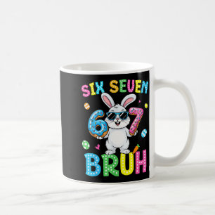 Caneca De Café Feliz Páscoa Seis Sete Bruh Meme Coelho Coelho Men