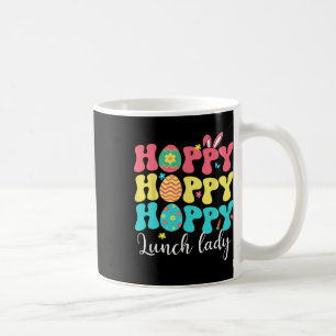 Caneca De Café Feliz Páscoa Senhora do Almoço Coelho Colorido Equ