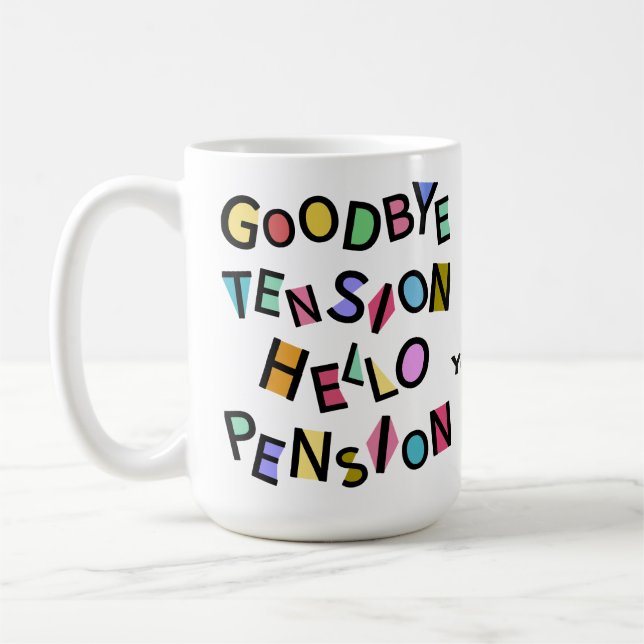 Caneca De Café Feliz Pensionista Engraçado Mais velho de Retiree  (Esquerda)