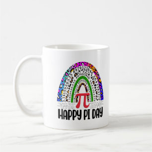 Caneca De Café Feliz Pi Day Mathematicopard Rainbow