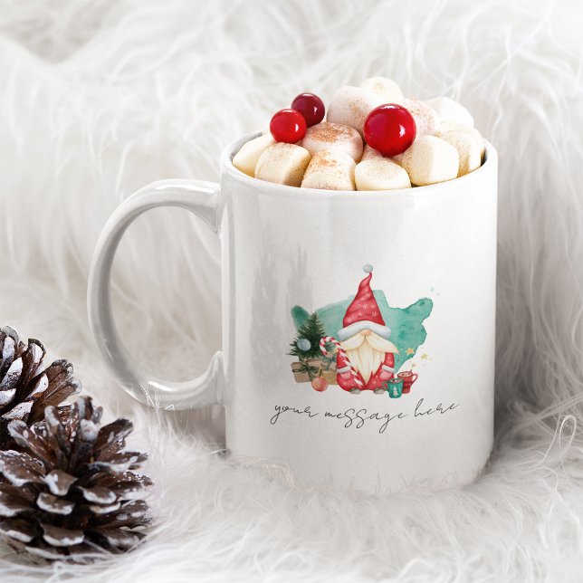 Caneca De Café Feliz presente personalizado de café de Natal Mug (Merry Christmas Coffee Mug Personalized Gift)