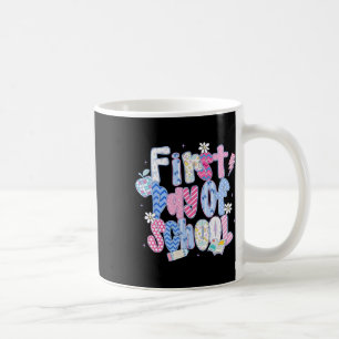 Caneca De Café Feliz Primeiro Dia De Aula Olá Professor Crianças
