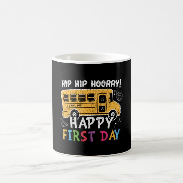 Caneca De Café Feliz Primeiro Dia de Volta às Aulas Presente para (Centro)