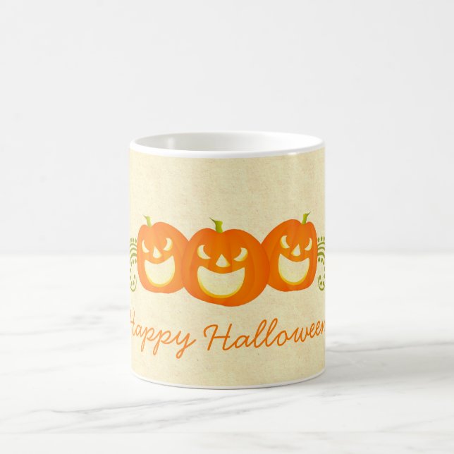 Caneca De Café Feliz Pumpkin Nada Mug Halloween (Centro)
