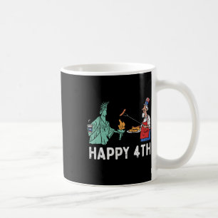 Caneca De Café Feliz Quarta Estátua da Liberdade Tio Sam Engraçad