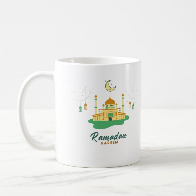 Caneca De Café Feliz Ramadan Kareem E Eid Mubarak 2022 (Esquerda)