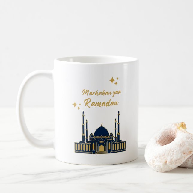 Caneca De Café Feliz Ramadan Kareem - Eid Mubarak cita (Com Donut)