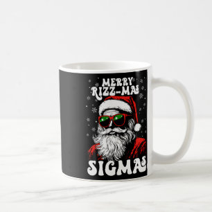 Caneca De Café Feliz Rizz Mas Sigmas Divertido Gen Alpha X-mas Pa