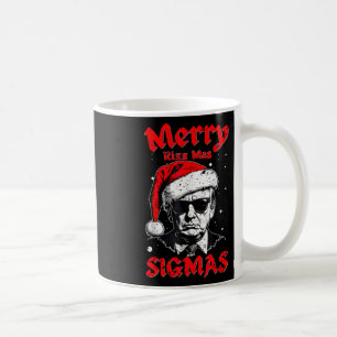Caneca De Café Feliz Rizz Mas Sigmas Engraçado Papais noeis Alpha