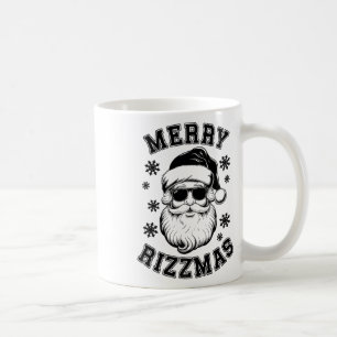 Caneca De Café Feliz Rizzmas Sigma Claus Engraçado Natal Rizz San
