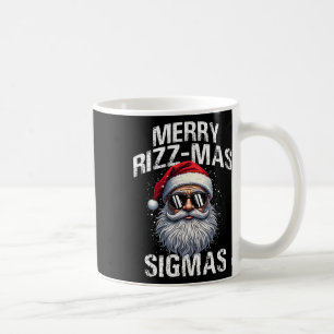 Caneca De Café Feliz Rizzmas Sigmas - Gen Alpha Engraçado Natal S