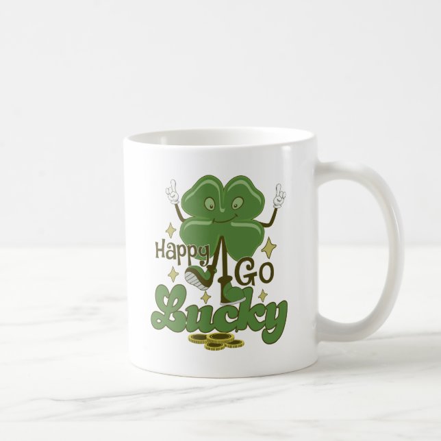 Caneca De Café Feliz Rua Sortudo. (Direita)