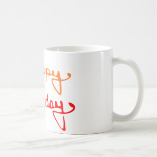 Caneca De Café Feliz Texto de Aniversário