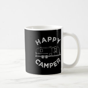 Caneca De Café Feliz Trailer Camper, Retro Camping Caravan Tee