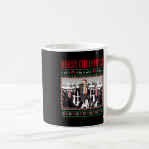 Caneca De Café Feliz Trumpmas - Santa Claus Donald Trump Dance