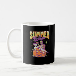 Caneca De Café Feliz Verão Retro Divertido Monstro Frankenstein