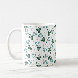 Caneca De Café Feliz Vestido Verde Deixa O Padrão De Arte III