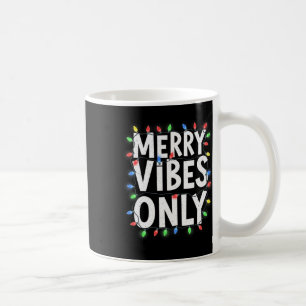 Caneca De Café Feliz Viba Apenas Feriado Divertido Luzes de Natal
