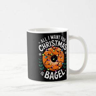 Caneca De Café Feliz Xmas Tudo O Que Quero É Que Homens De Bagel