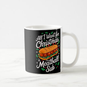 Caneca De Café Feliz Xmas Tudo Que Quero É Subm De Meatball De Na