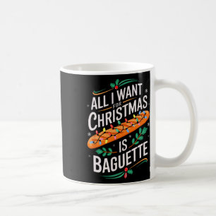 Caneca De Café Feliz Xmas Tudo Que Quero Para Homens Baguette De