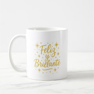 Caneca De Café Feliz y Brillante ✨ | Festive Christmas Design