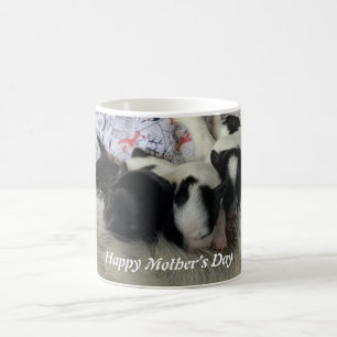 Caneca De Café Feliz Zoey e Bebês do Dia das Mães