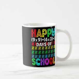 Caneca De Café Felizes 100 Dias Equação Matemática Escolar 100º D