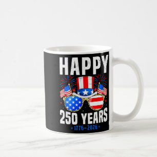 Caneca De Café Felizes 250 anos 1776 2026 aniversário para homens