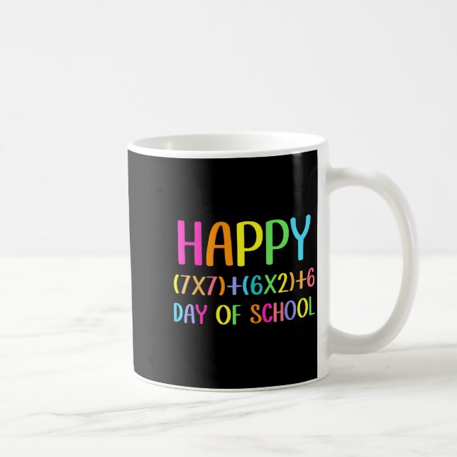 Caneca De Café Felizes 67 Dias De Escola Professor De Matemática  (Direita)