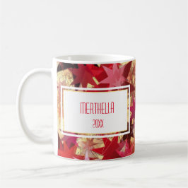 Caneca De Café FELIZES HOLIDAYS Abstrato Stars Personalizadas