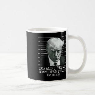 Caneca De Café Felon Donald Trump Guilty O Bloqueou Na Prisão Tru