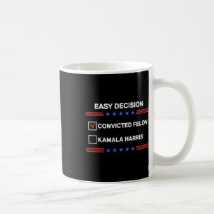 Caneca De Café Felon Vs Kamala Harris Votação Política Presidente